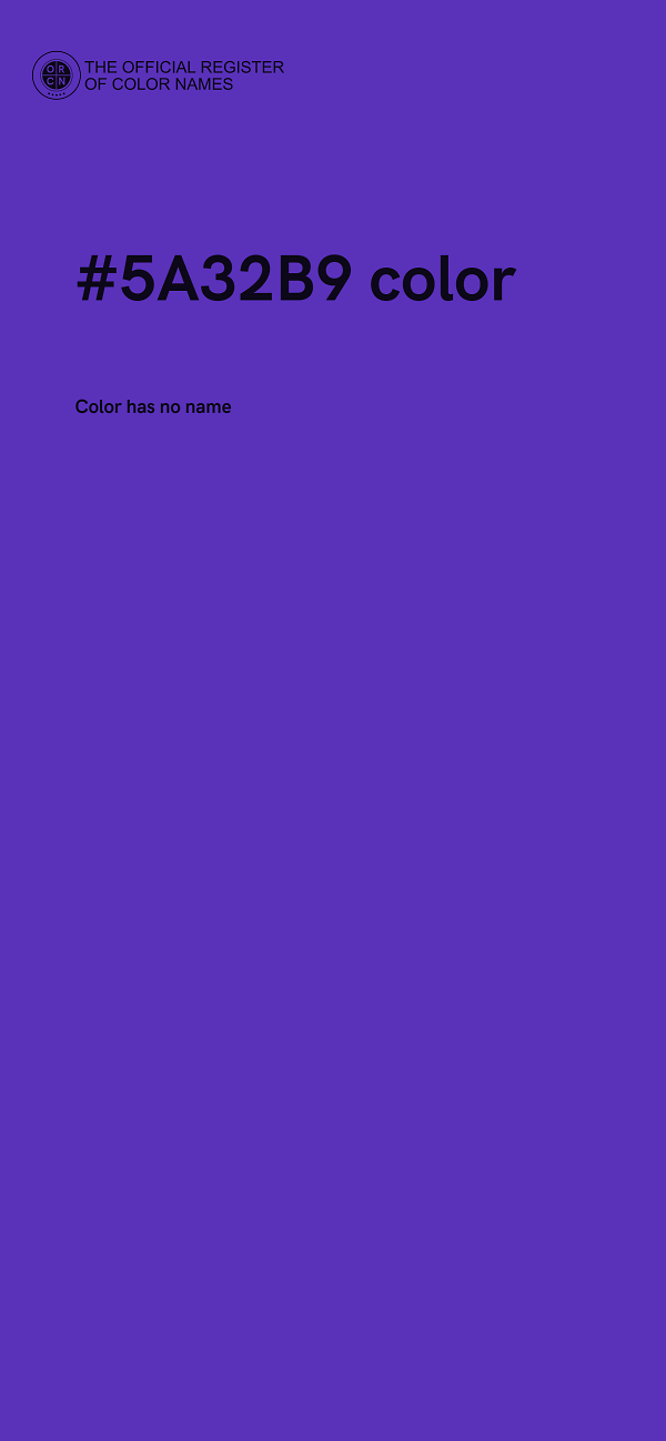 #5A32B9 color image