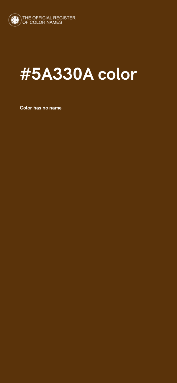 #5A330A color image