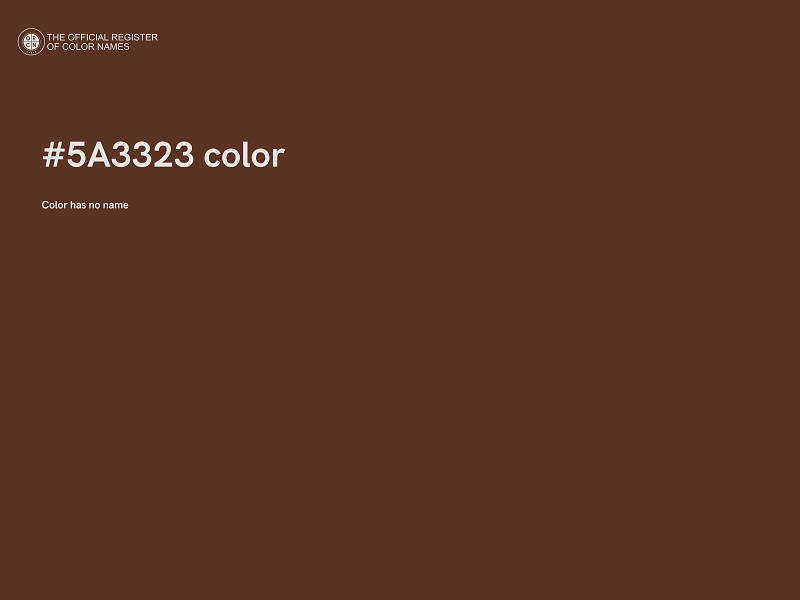 #5A3323 color image