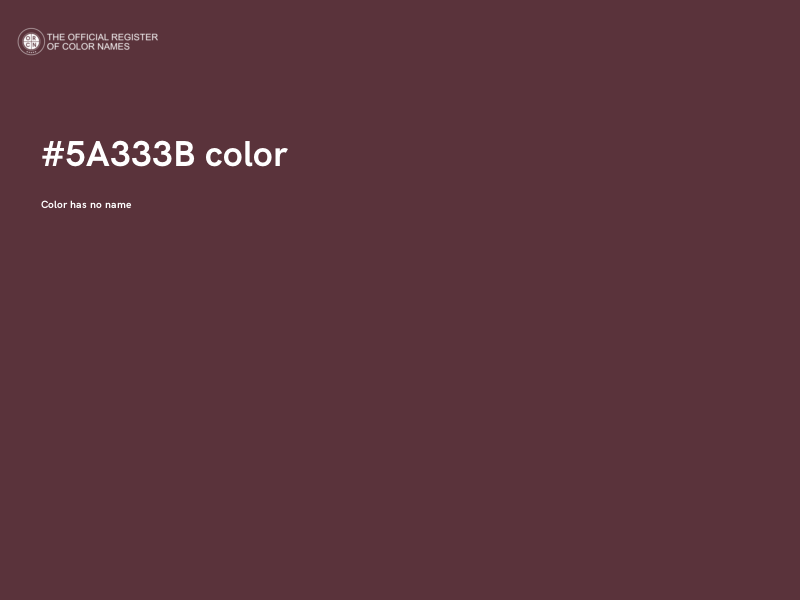 #5A333B color image
