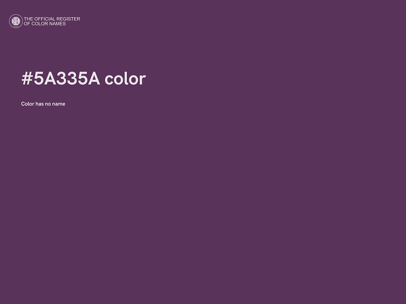 #5A335A color image