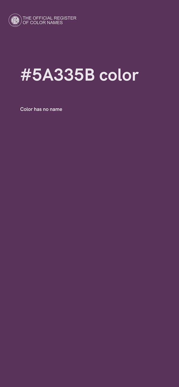 #5A335B color image