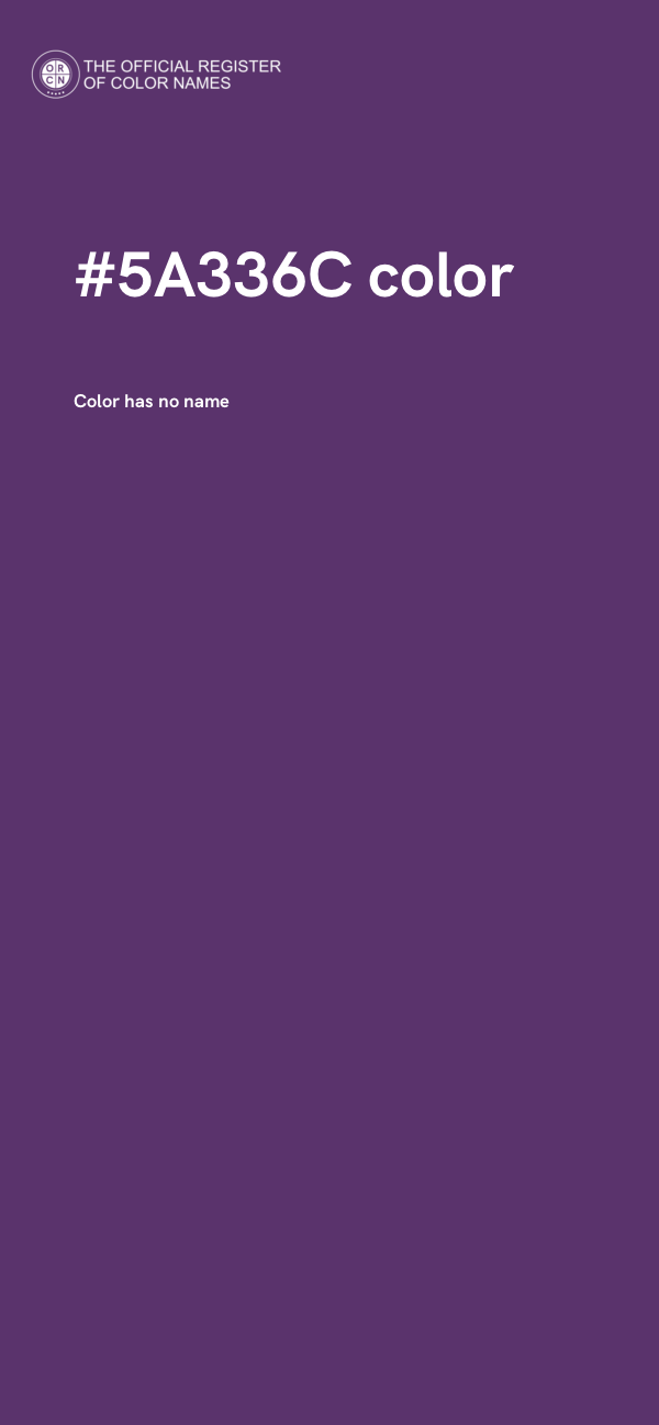 #5A336C color image