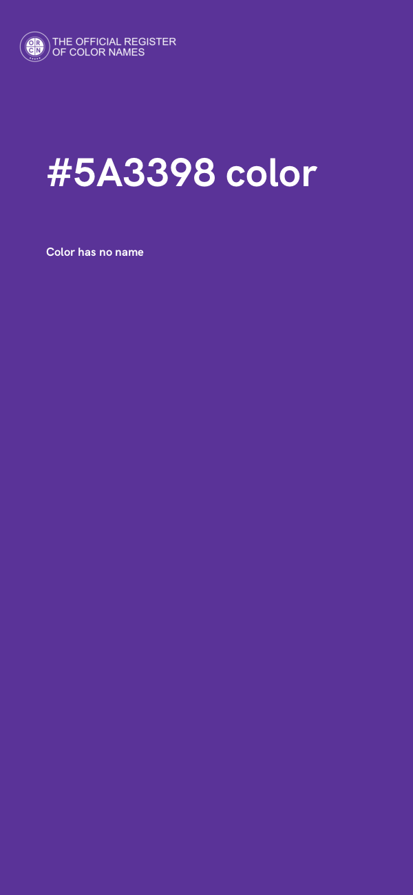 #5A3398 color image