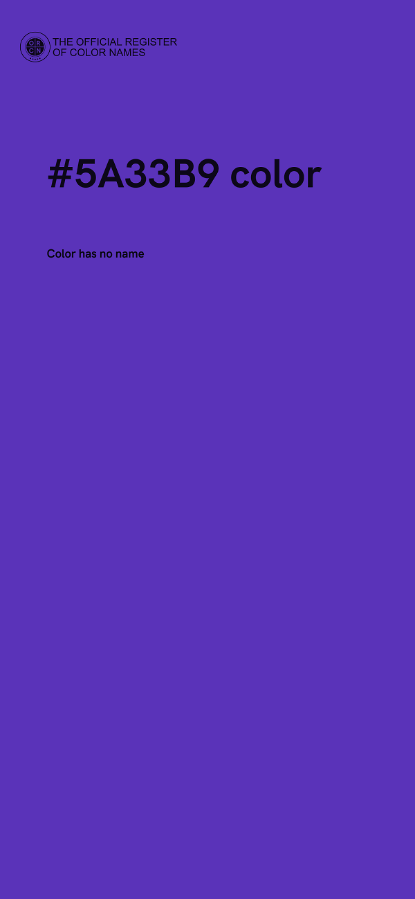 #5A33B9 color image