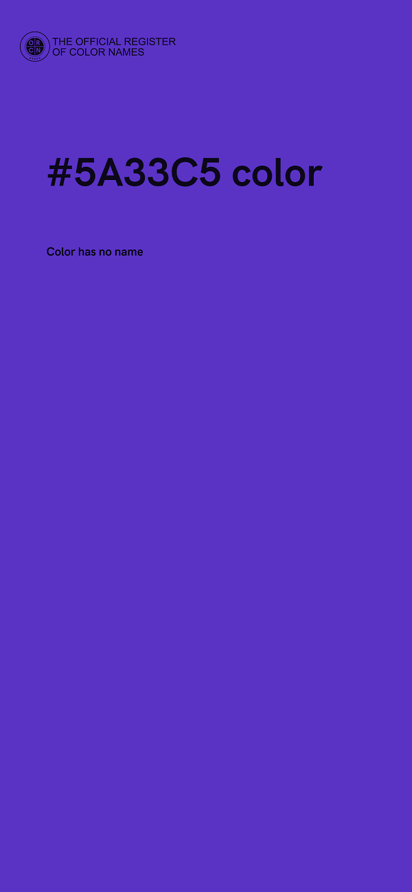 #5A33C5 color image