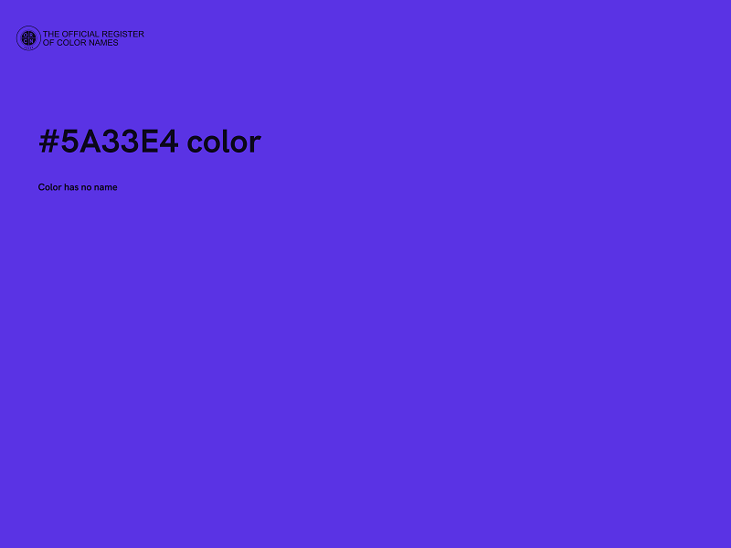 #5A33E4 color image