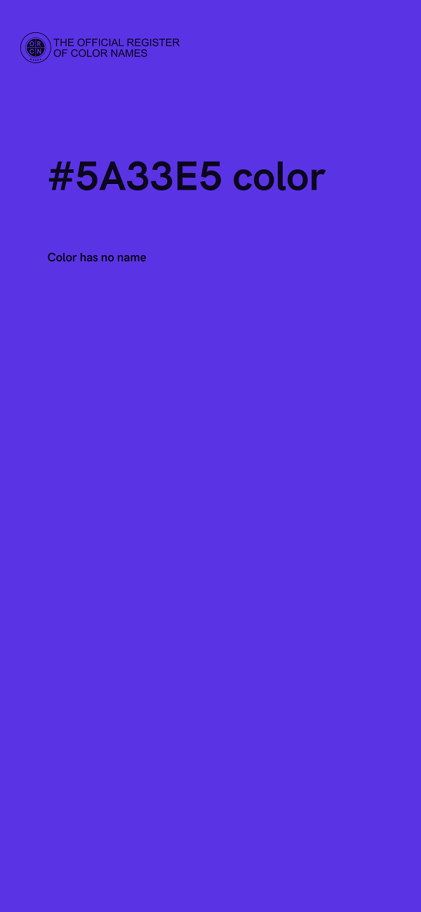 #5A33E5 color image