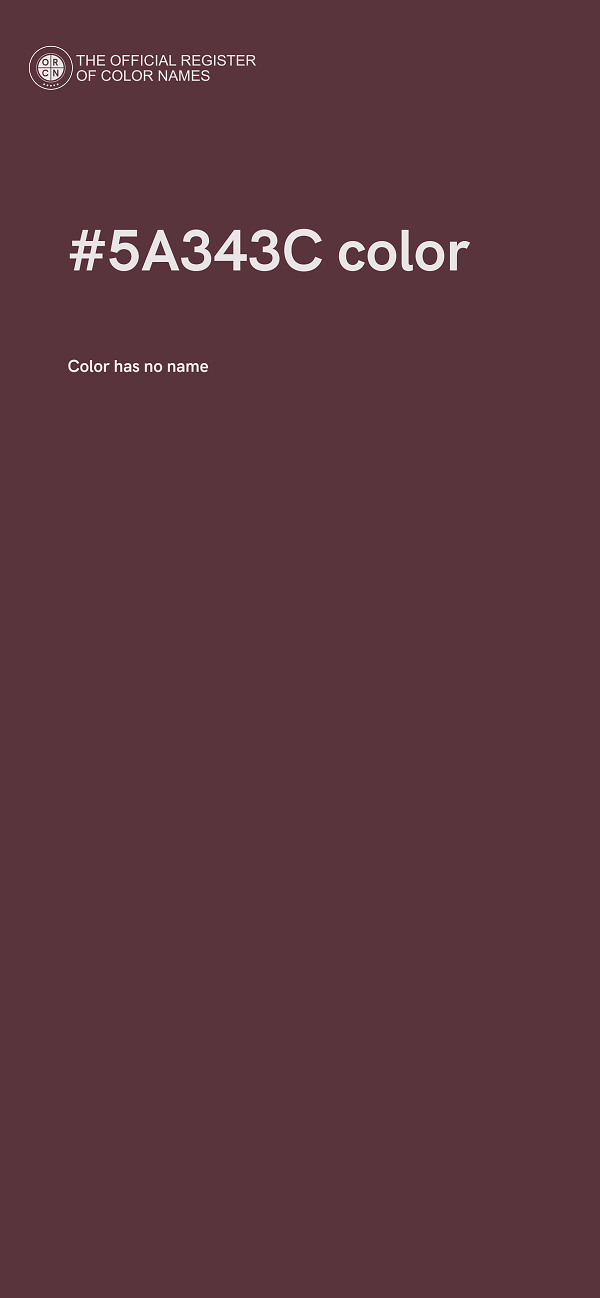 #5A343C color image