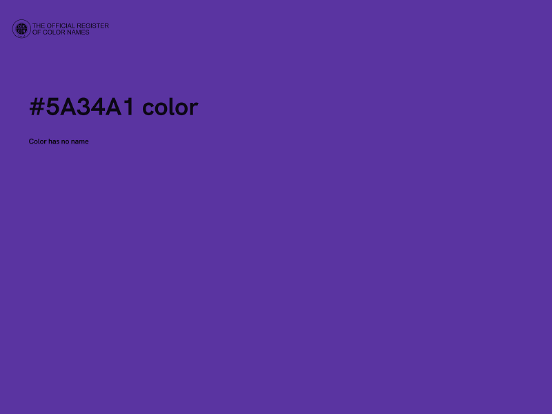 #5A34A1 color image