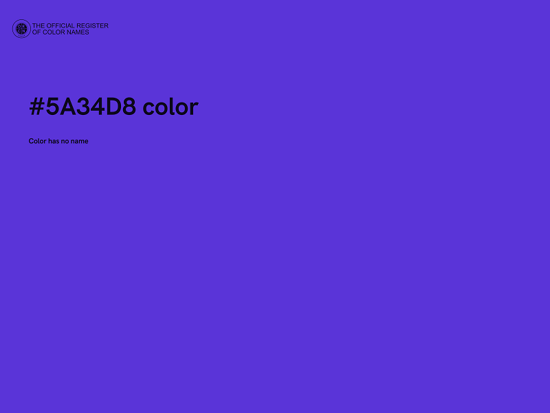 #5A34D8 color image