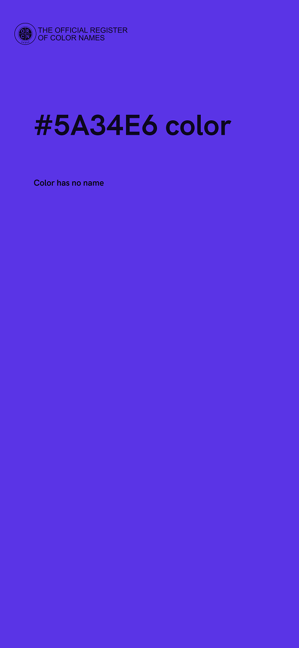 #5A34E6 color image