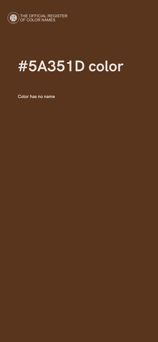 #5A351D color image