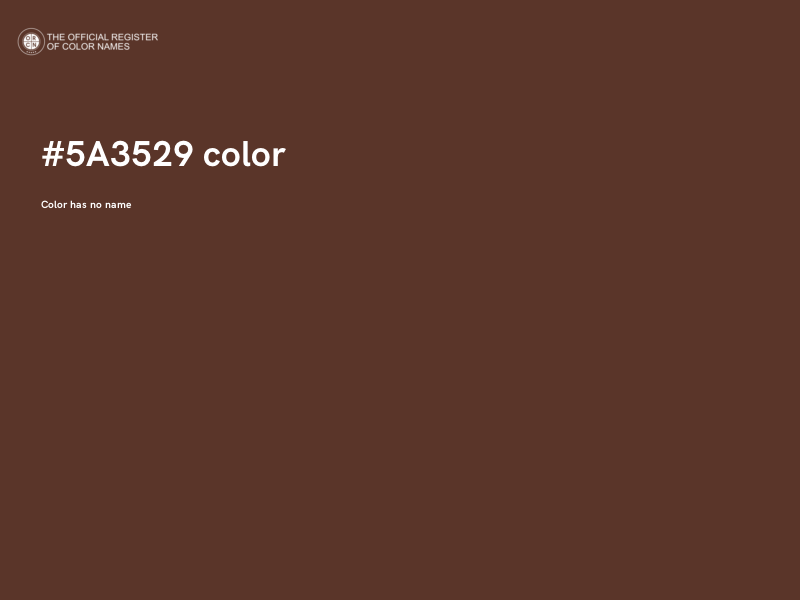 #5A3529 color image