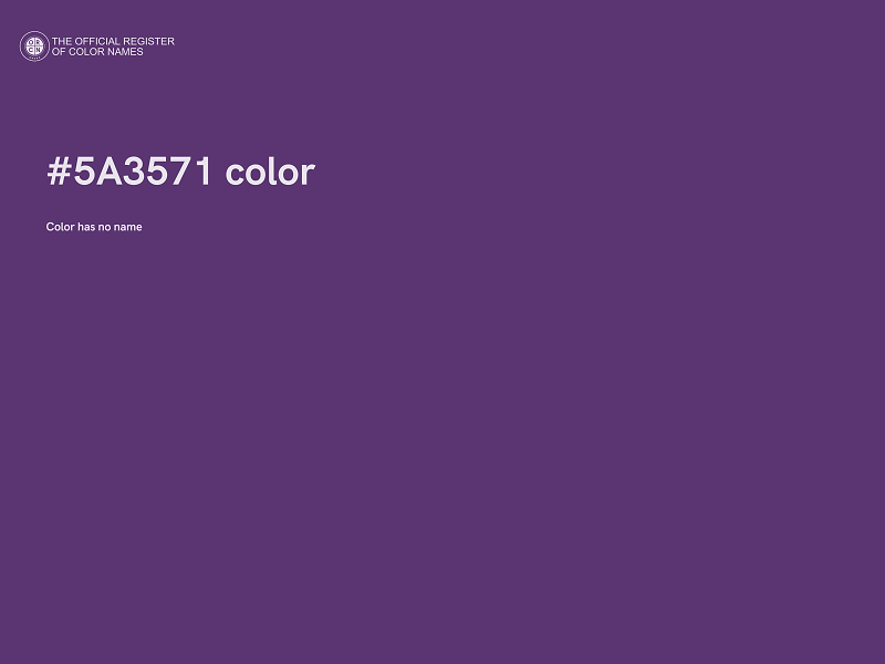 #5A3571 color image
