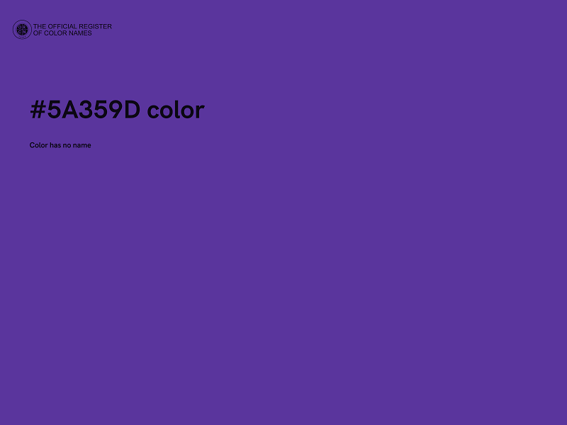#5A359D color image