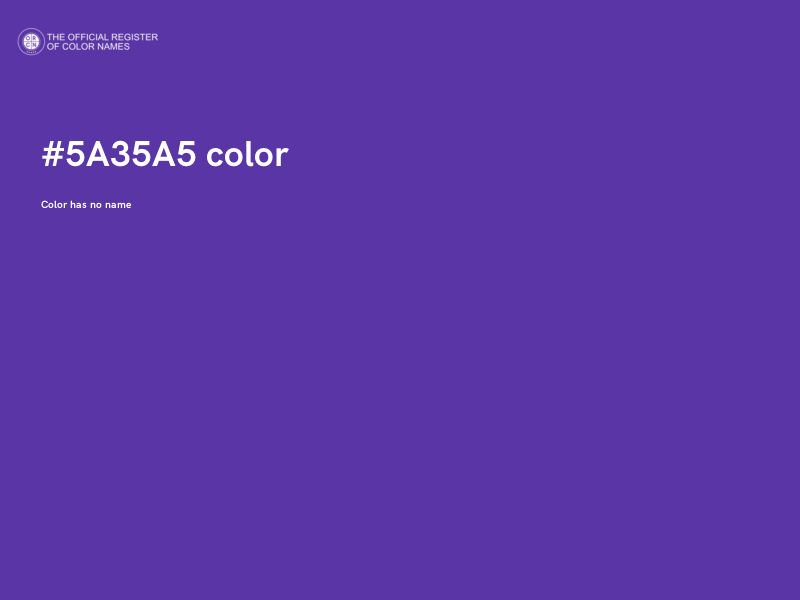 #5A35A5 color image
