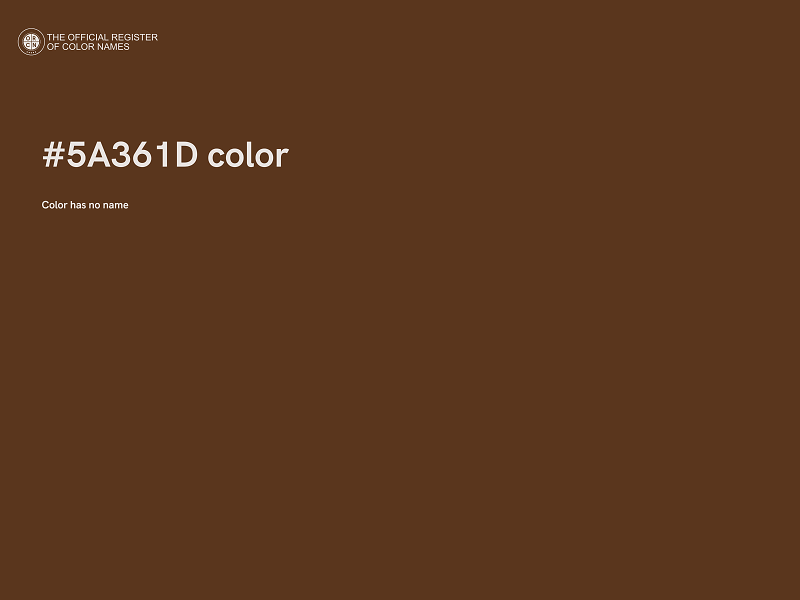 #5A361D color image