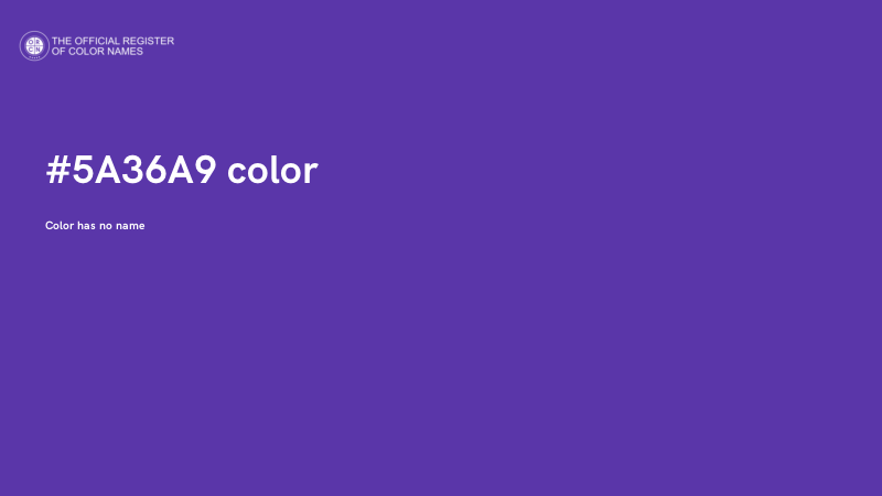 #5A36A9 color image