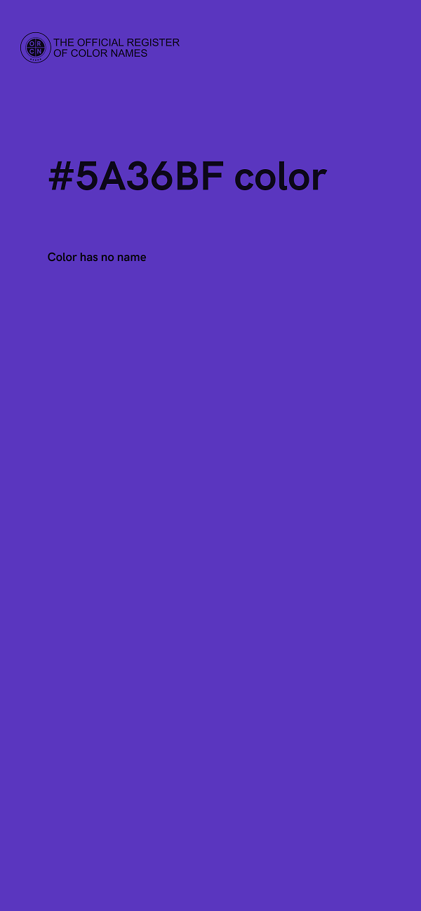 #5A36BF color image