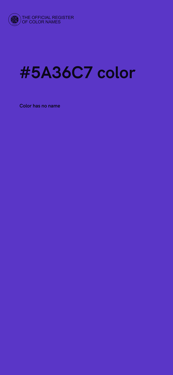 #5A36C7 color image