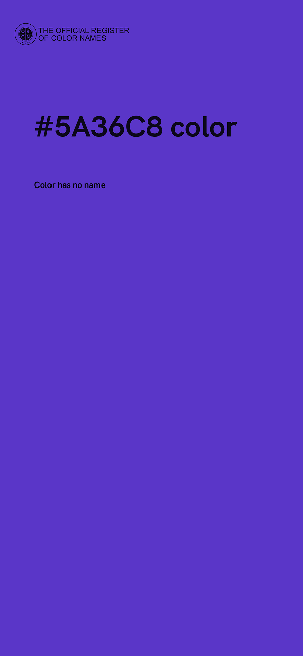 #5A36C8 color image