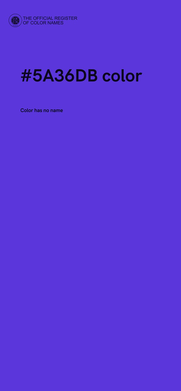 #5A36DB color image