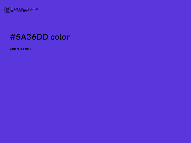 #5A36DD color image