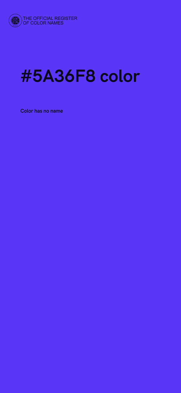 #5A36F8 color image