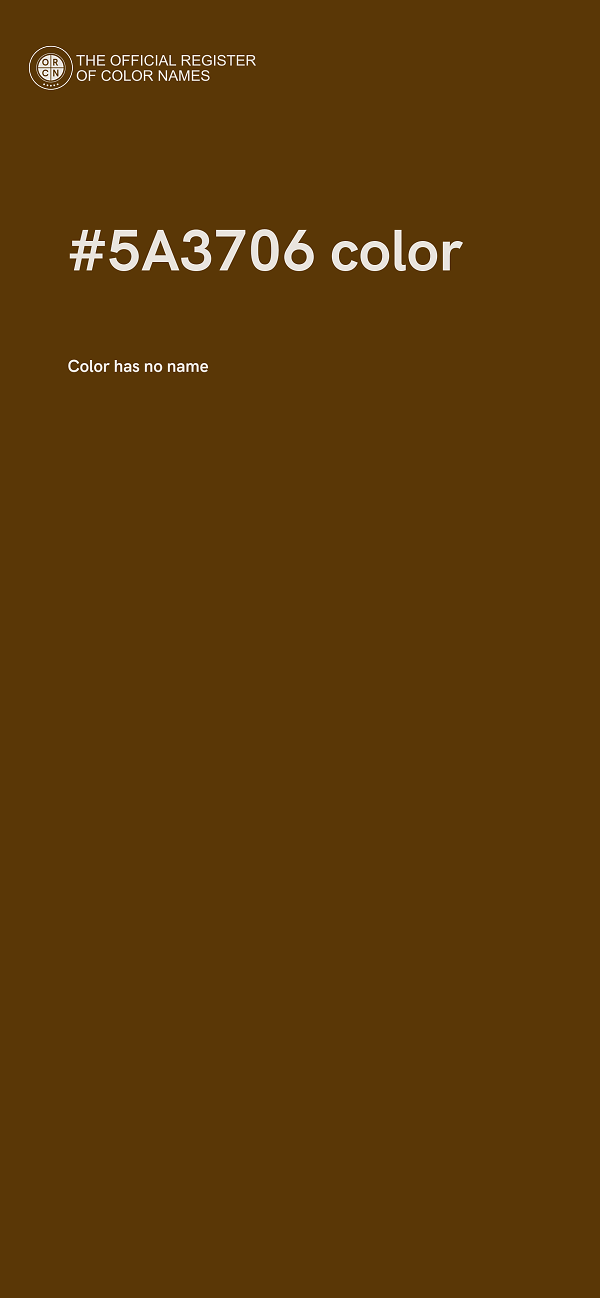 #5A3706 color image