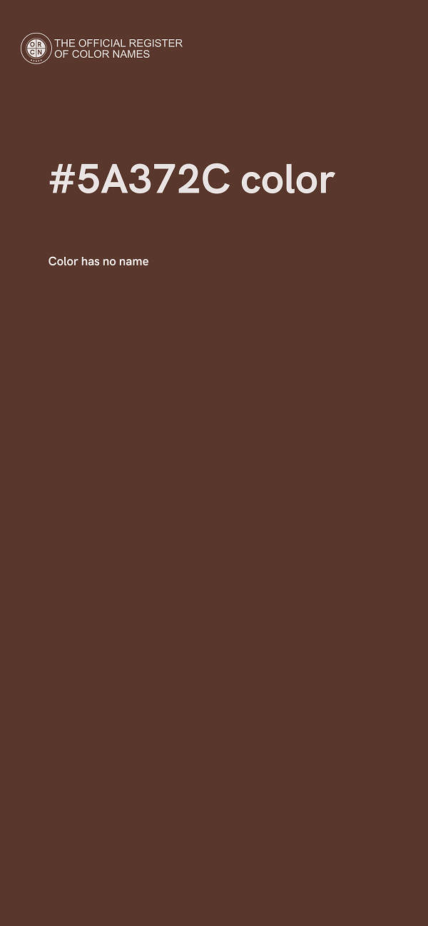 #5A372C color image