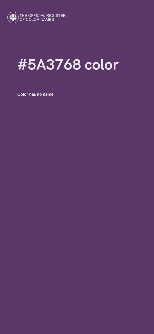 #5A3768 color image