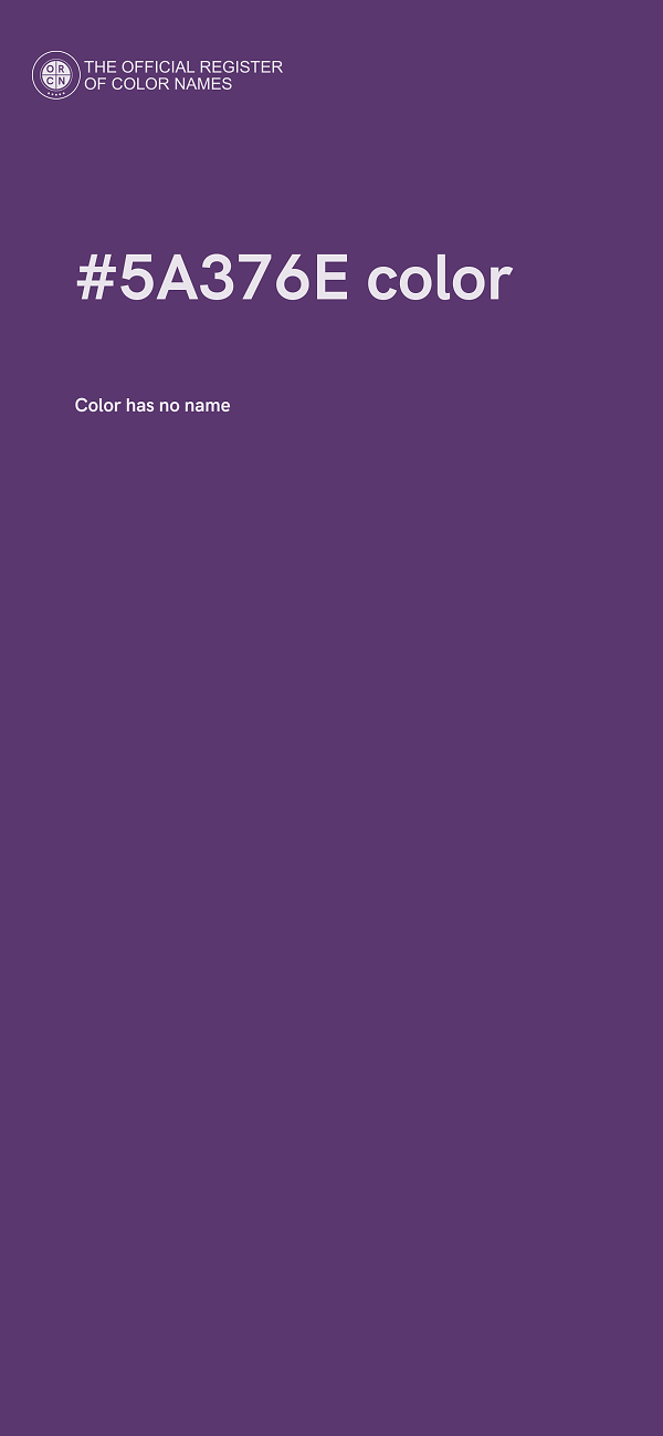 #5A376E color image