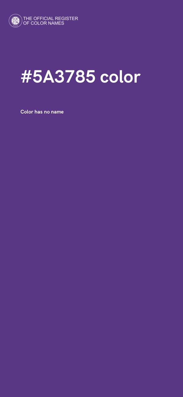 #5A3785 color image