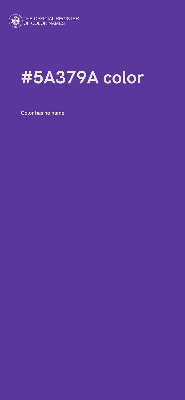 #5A379A color image