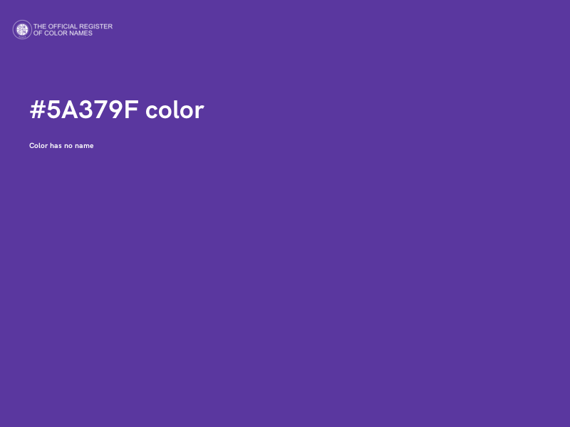 #5A379F color image