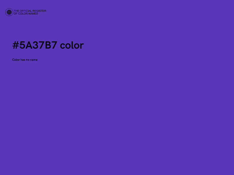 #5A37B7 color image