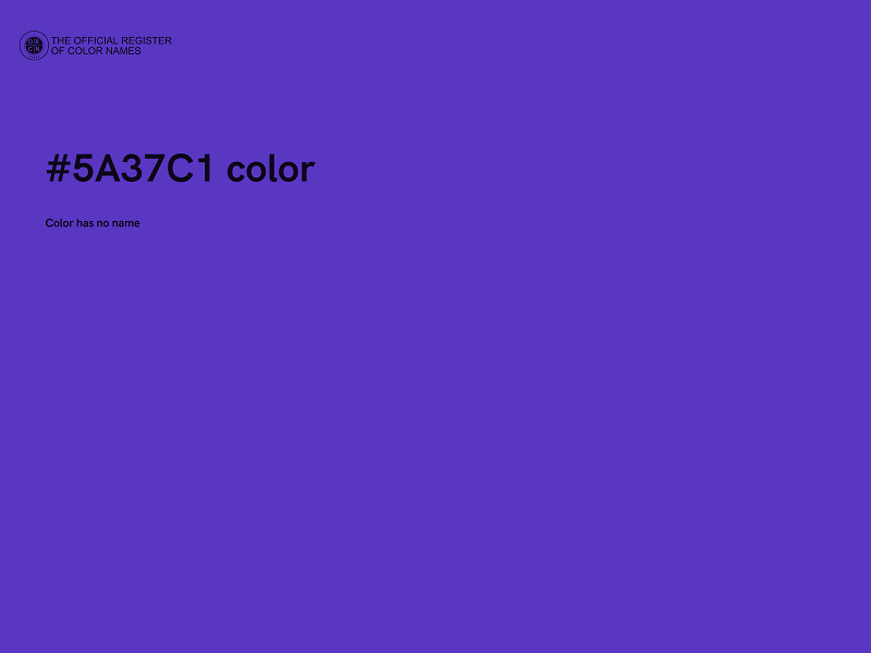 #5A37C1 color image
