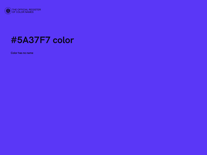 #5A37F7 color image