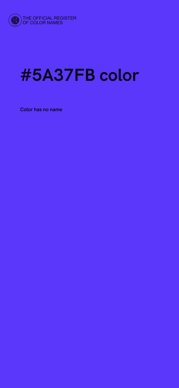 #5A37FB color image