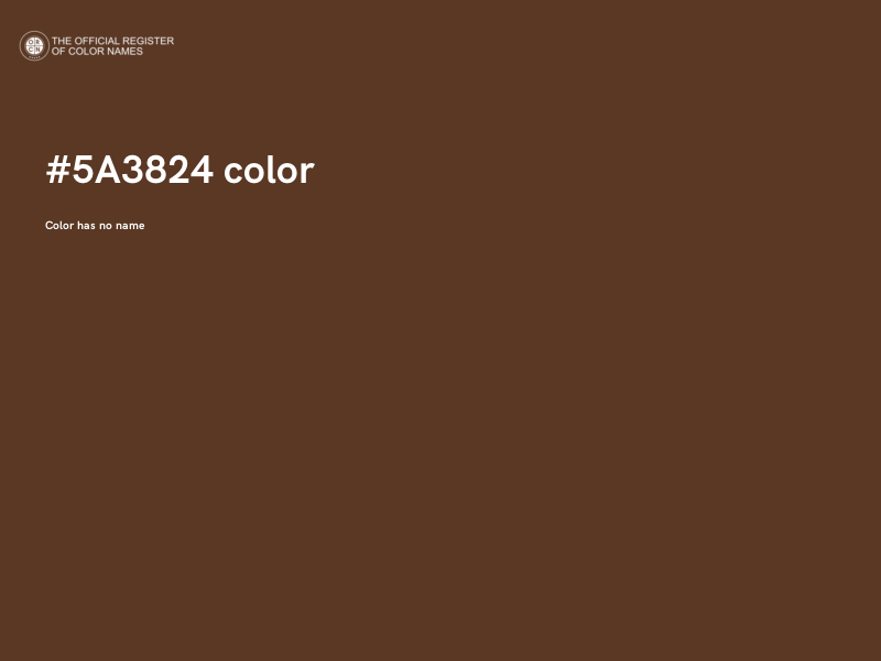 #5A3824 color image