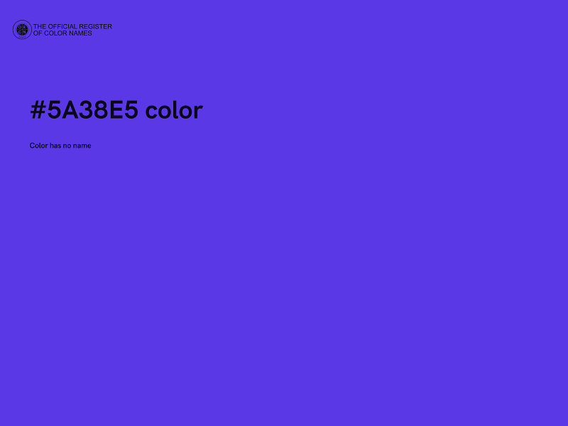 #5A38E5 color image