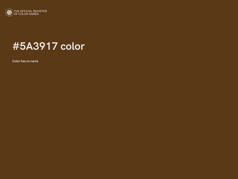 #5A3917 color image