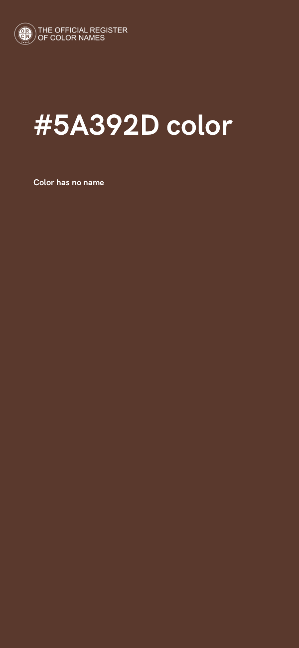 #5A392D color image