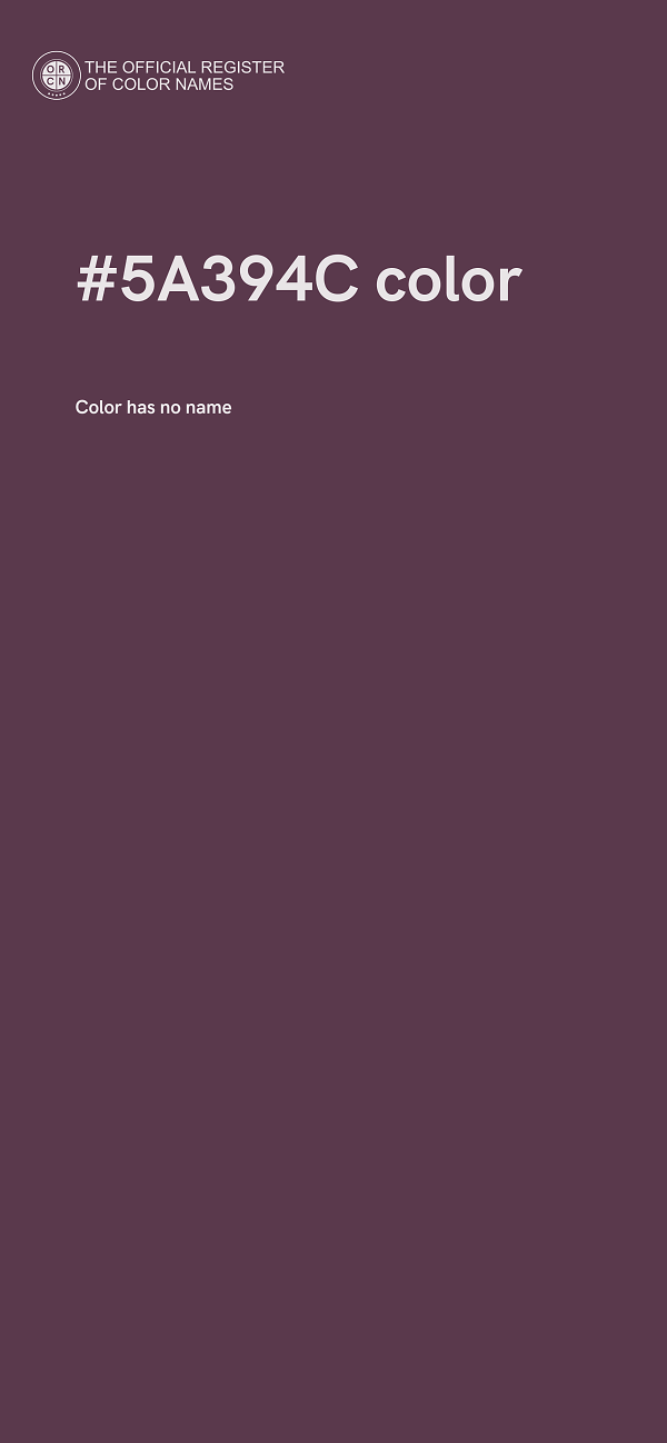 #5A394C color image