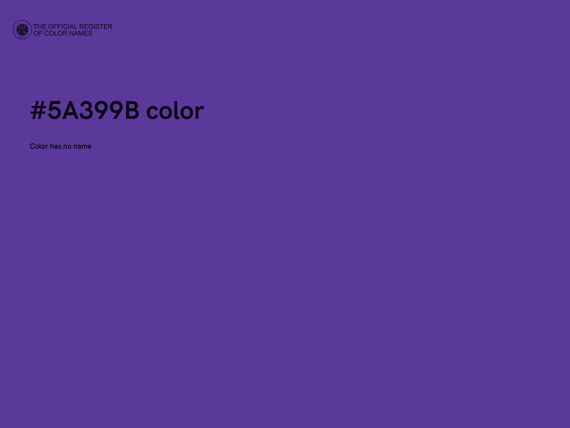 #5A399B color image