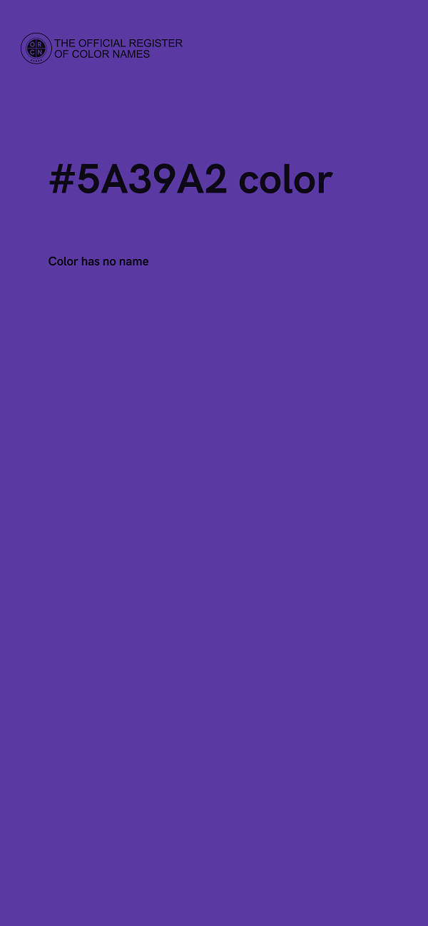 #5A39A2 color image