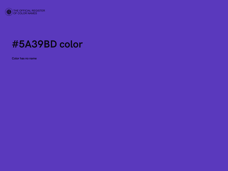 #5A39BD color image