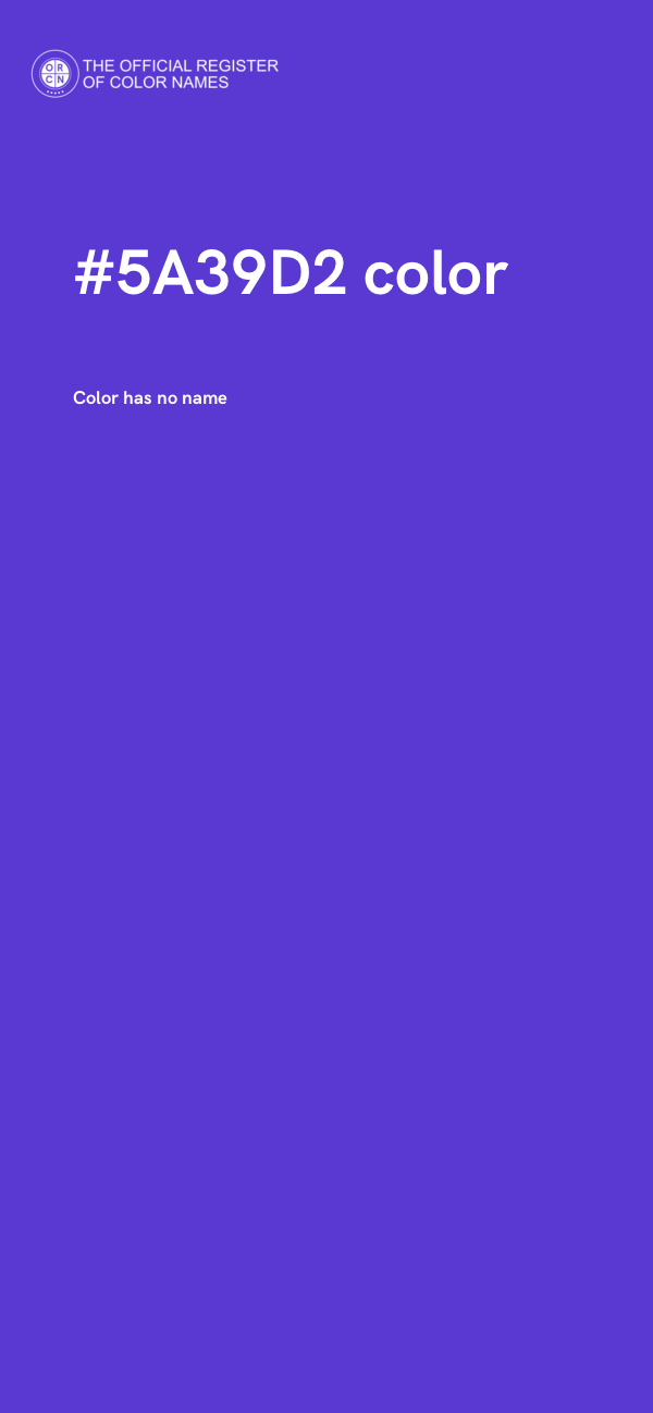 #5A39D2 color image
