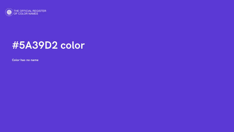 #5A39D2 color image